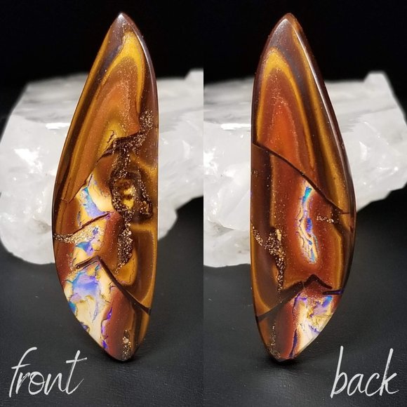 Large Australian Yowah Opal * 51.87 x 15.92 x 7.41mm * Long sleek boulder opal - Picture 3 of 11